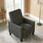 Fauteuil inclinable rembourré 27,5 po avec pieds en hêtre massif-130363518-130363395