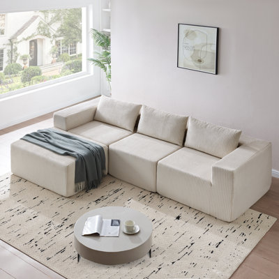 Canapé modulaire en velours côtelé Bridger