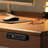 Nut-brown + Black Rectangular Hight adjustable Solid Wood + Steel with 2 drawers desk-107971799