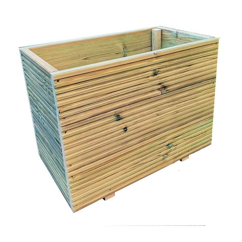 Buenrostro Handmade Wood Planter Box, 49cm H x 60cm W x 34cm D