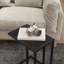 45cm W Metal Bedside Table