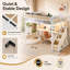 Drawer Mate's & Captain's Loft Bed with Mattress with Bookcase with Desk with Trundle Bed with Shelves-776990033-776990060