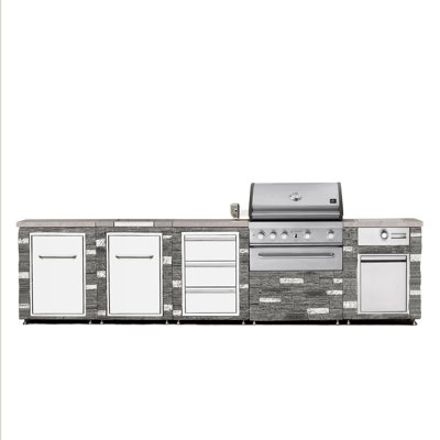 140” Northern slate 6B Modular Outdoor Kitchen