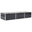 Jardin surélevé en acier galvanisé anthracite 94,5 "x 31,5" x 17,7 "-261985559