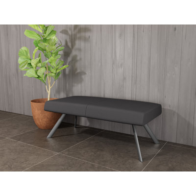 Willow Lounge Reception 2 Seat Bench Steel Legs