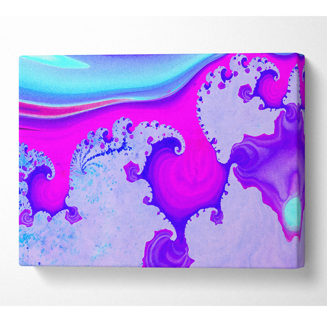 Psychedelische Welle - Kunstdrucke auf Leinwand - Wrapped Canvas