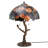 24.5"H Dowson Stained Glass Marvel Maple Table Lamp with Tree Trunk Base
