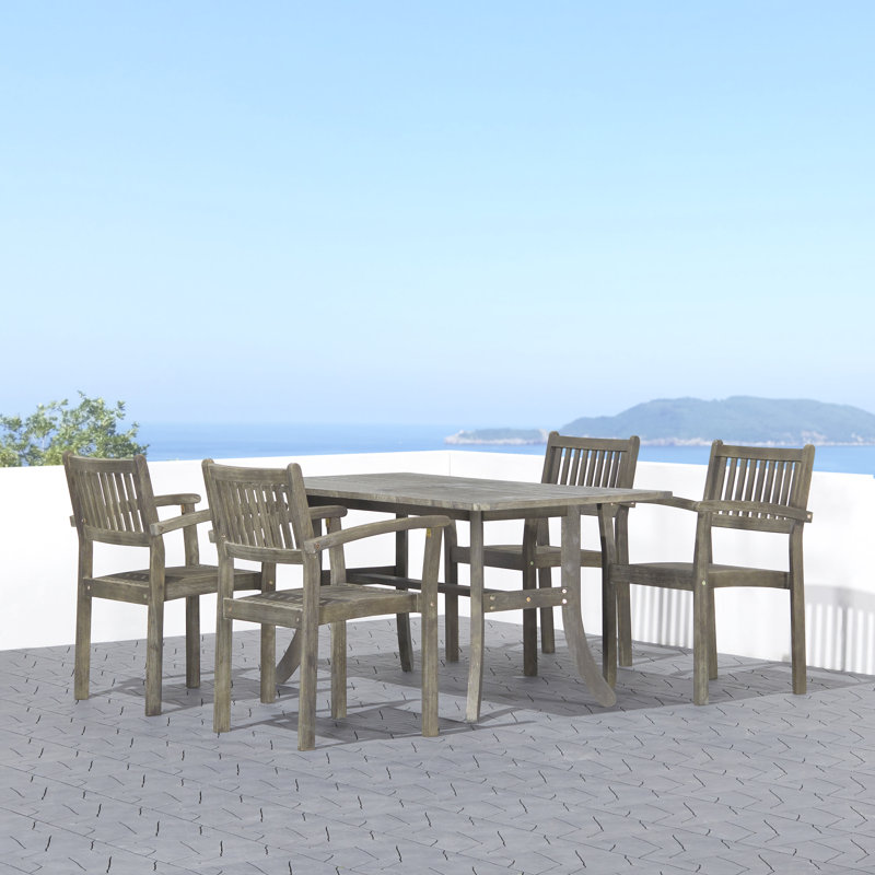 Ensemble de table et chaises empilables Hakan, 4