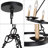 Caraviello 6-Light Black & Gold Candle Style Wagon Wheel Chandelier with Adjustable Chain-659378773