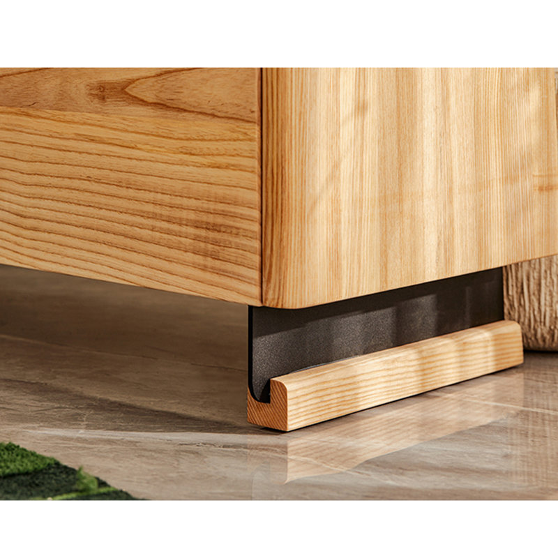 Warm Log Style Accent Cabinet
