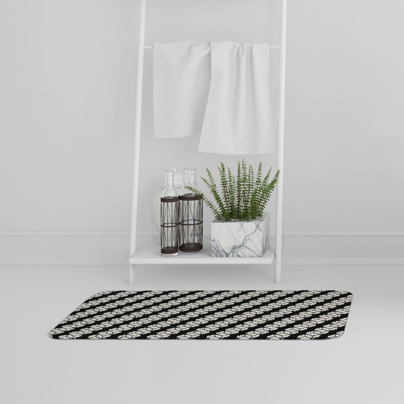 Ajalon Memory Foam Non-Slip Bath Rug