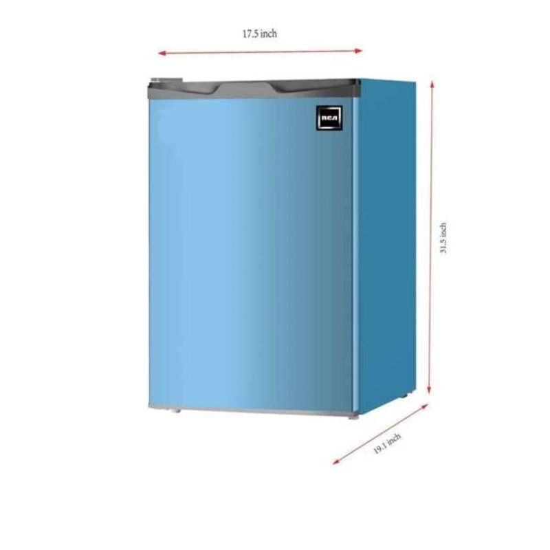 RCA, 3,2 pieds cubes Pi. Réfrigérateur compact, Bleu