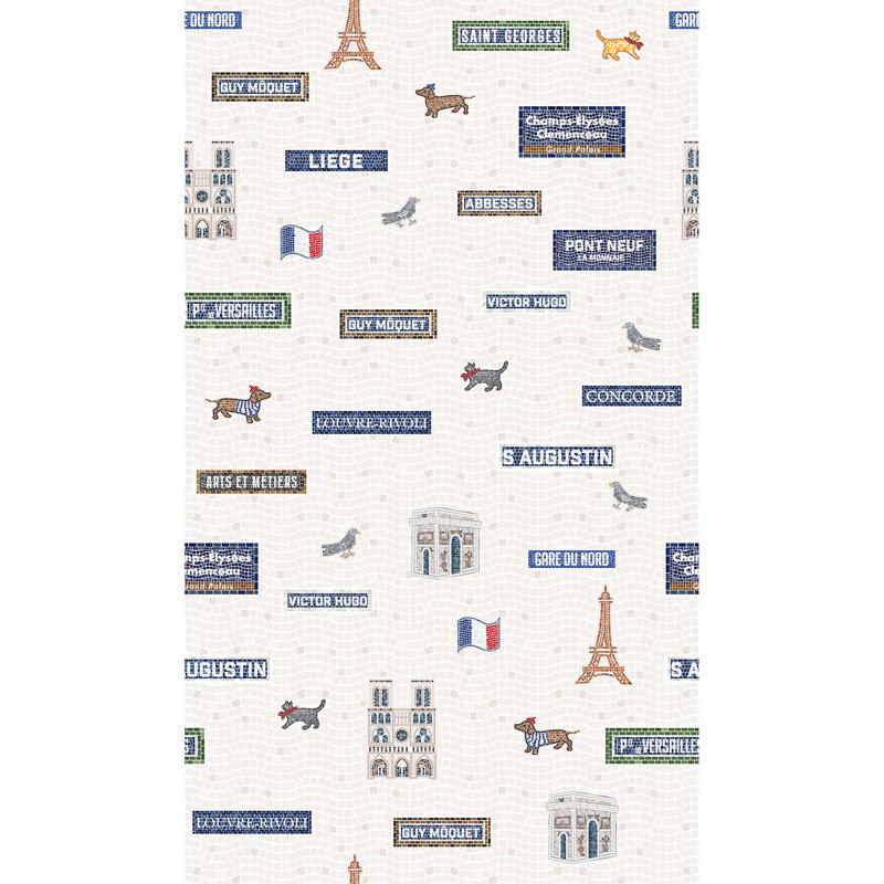 Strolling in Paris, Cream Tiles