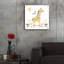  «Baby Giraffe» par Farida Zaman, art mural en verre acrylique, 24 po x 24 po