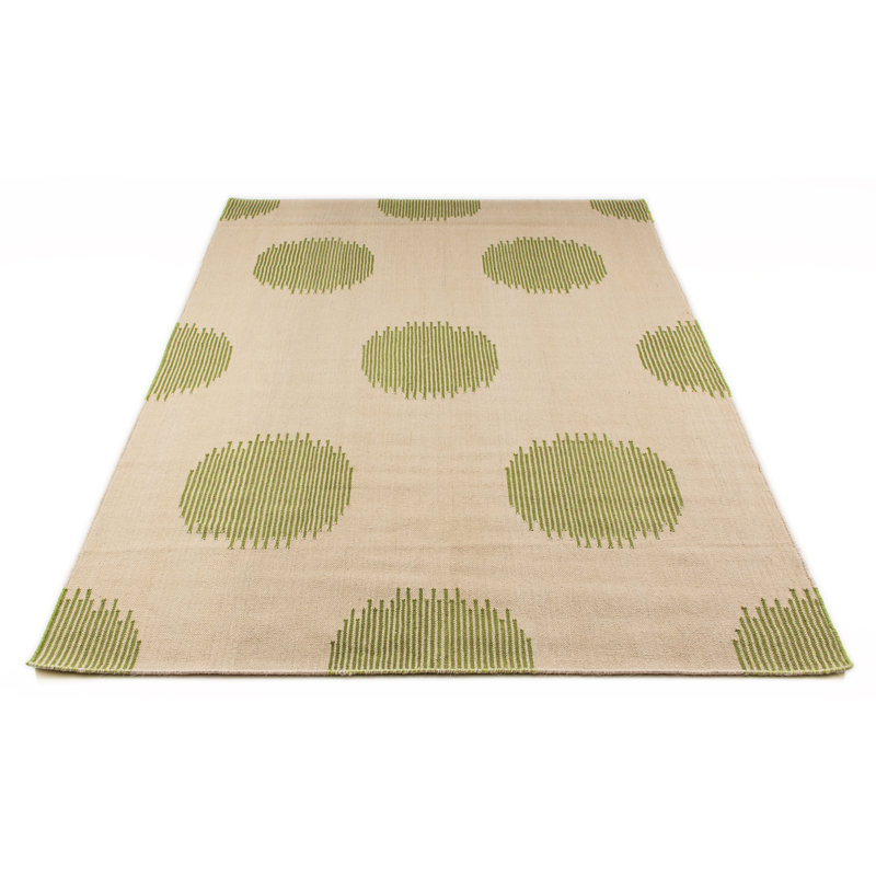 Trainor Polka Dots Hand Woven Area Rug, Rectangle 160 x 230cm