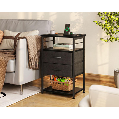 Table de chevet 2 tiroirs Wilko