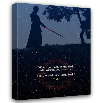Art sur toile tendue Trinx ArtsyQuotes, titre: Yoda