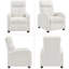 Modern Fabric Recliner Chair Sofa Adjustable Single Sofa With Thicker Seat Cushion And Backrest-211674179