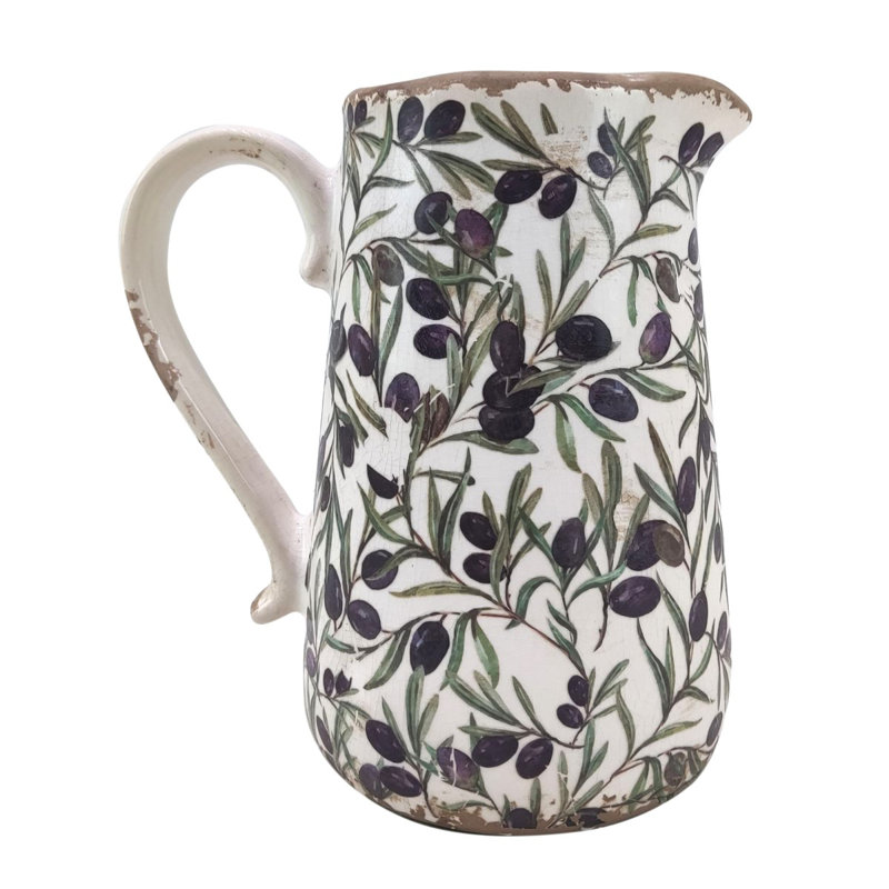 Chu Decor Home Decorative Olive Vase Ceramic Lavender Olive