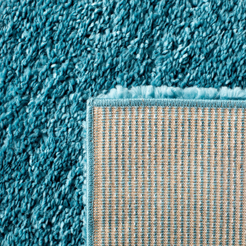Brittney Performance solid color shag rug, Rectangle 2 pi 3 po x 4 pi, Turquoise
