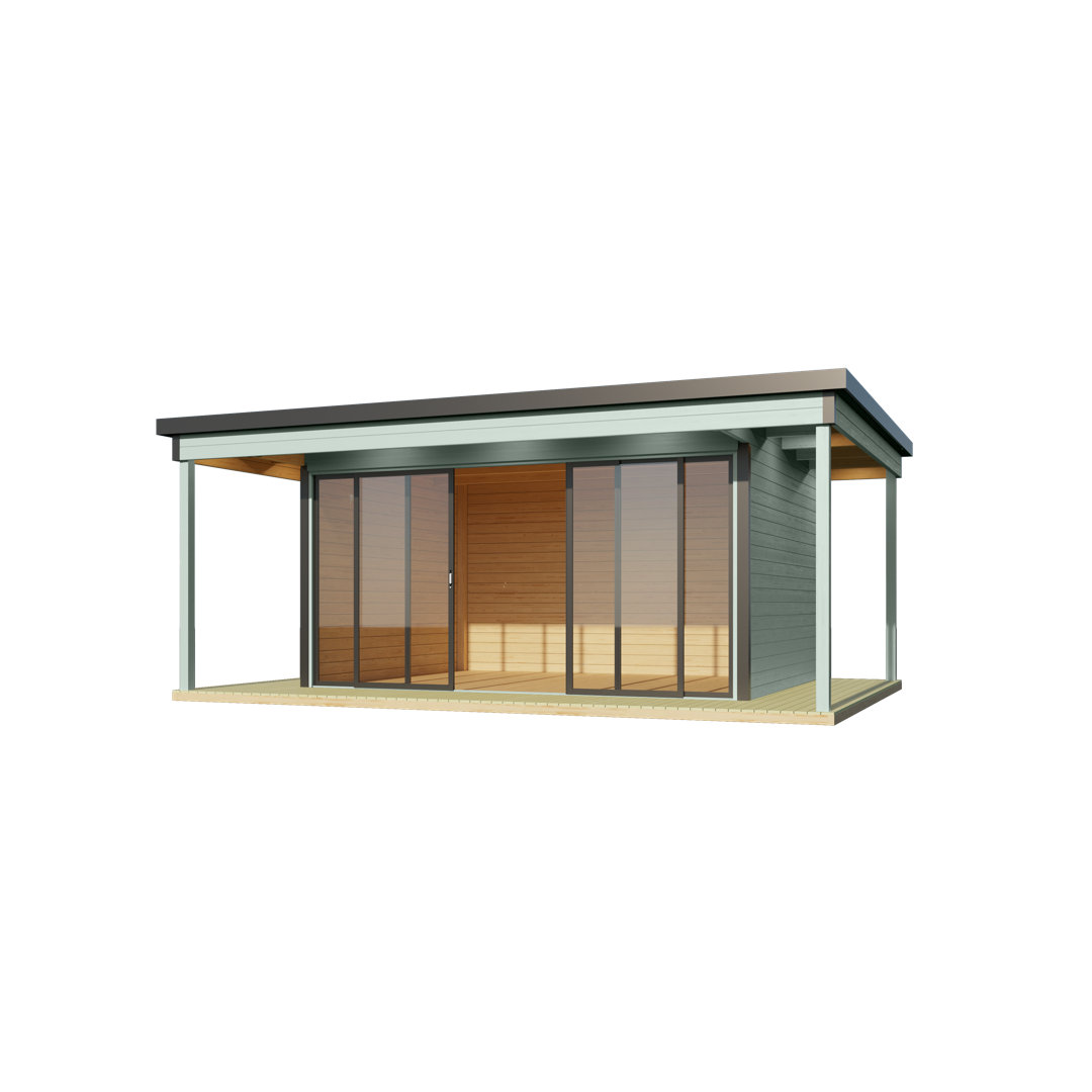 Gartenhaus / Outdoor-Küche / Homeoffice / Sauna / Wellness Domeo 4 Loggia, 578x401,9