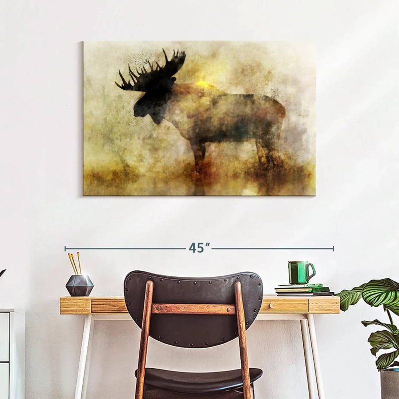 Brampt Happy Moose II, 26" H x 39" W