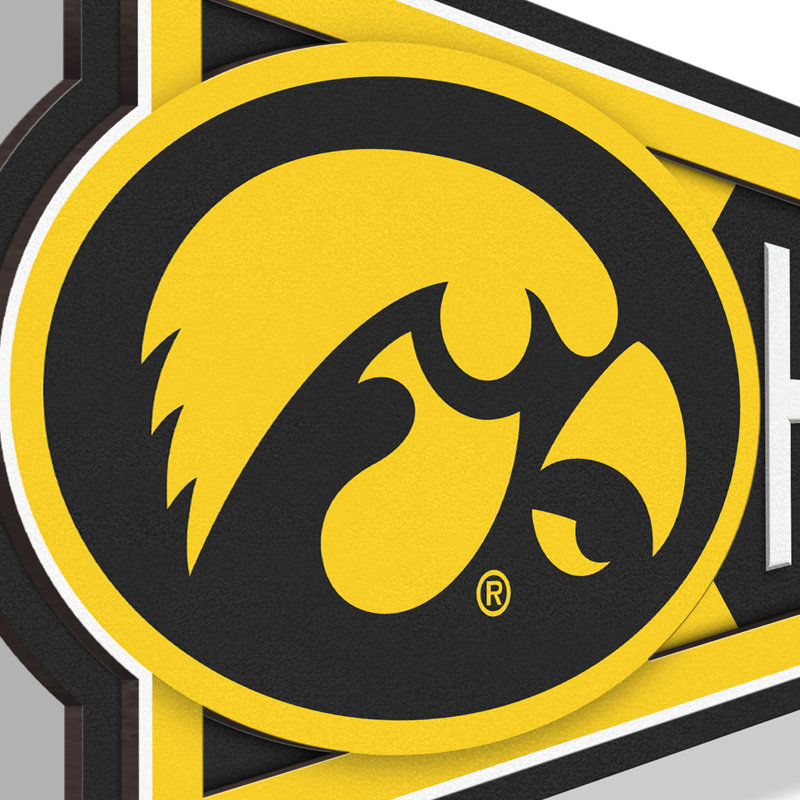 NCAA Iowa Hawkeyes Pennant Sign