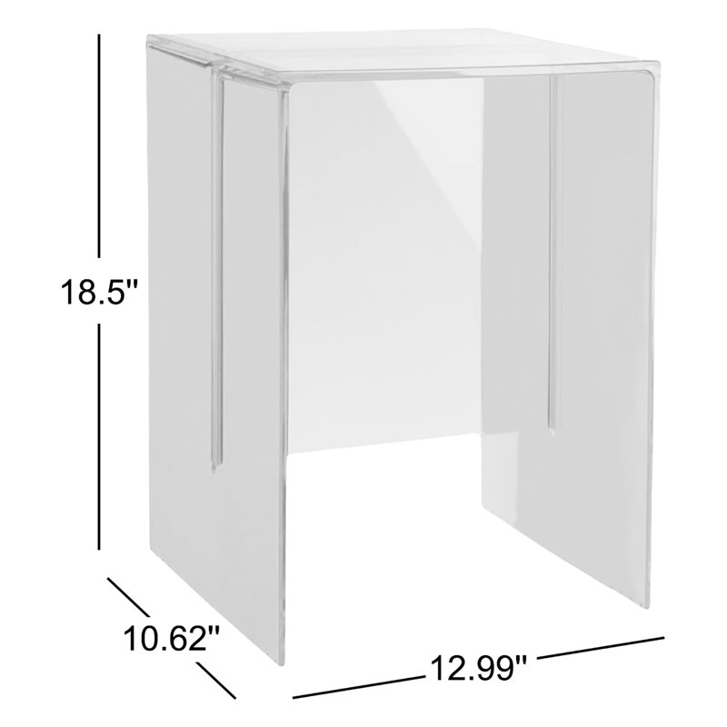 Max Beam End Table, Crystal
