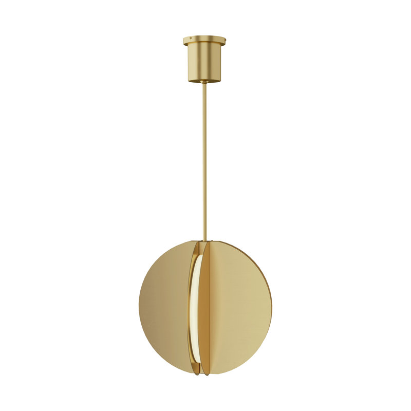 Bau 1 - Light LED Pendant, Natural Brass