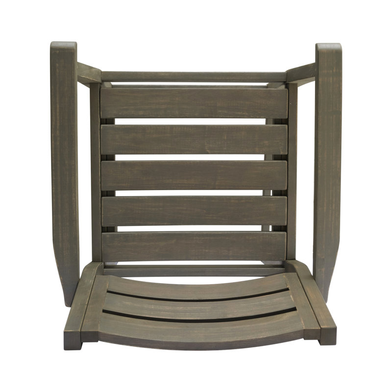 Bois de couleur grise pour l'extérieur, 23 pouces de largeur, profondeur et 45,5 de hauteur