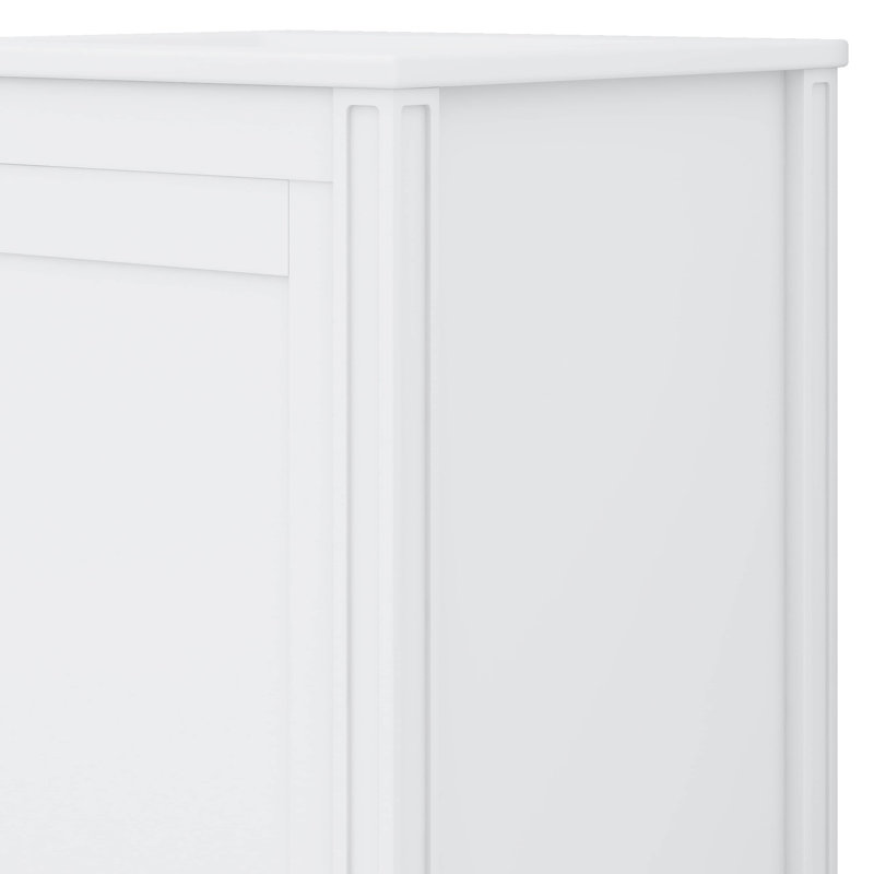 Meuble-lavabo de 20 pouces avec armoire de rangement double couche, Blanc