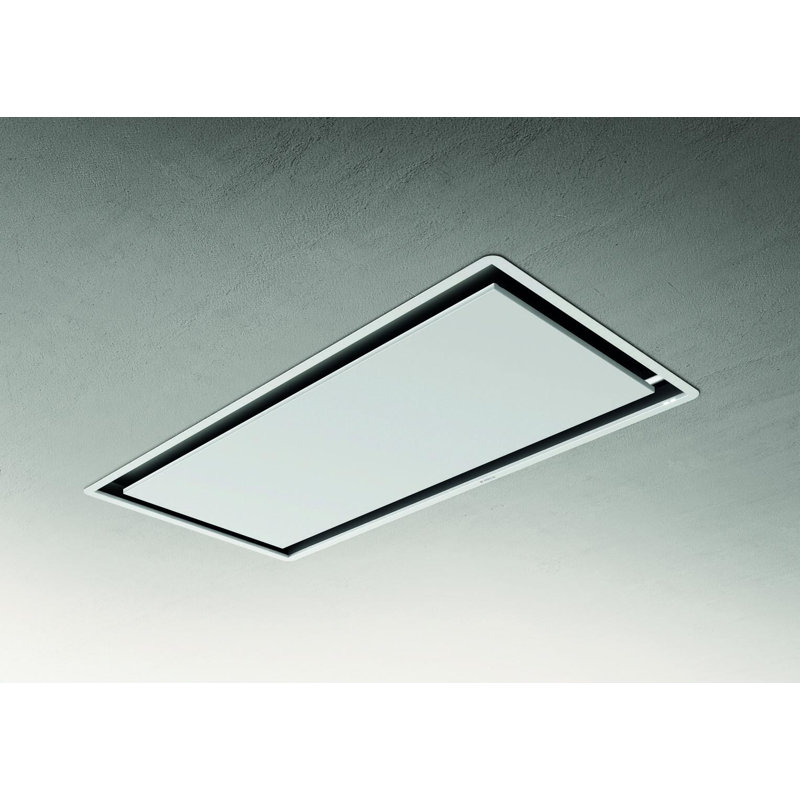 Hotte de plafond convertible Elica de 40 po à 600 pieds cubes par minute avec filtre en maille et lumière incluse, Blanc