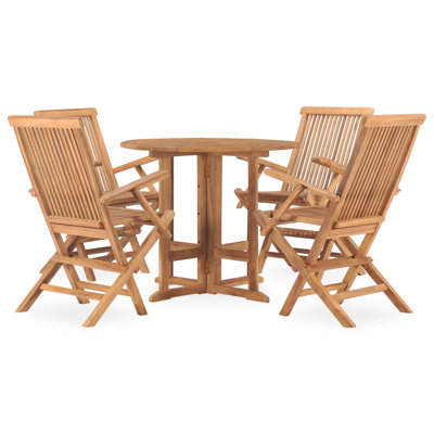 Ezmae 4 - Person Patio Dining Set with Round Table