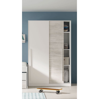 Pavlína 2 Door Manufactured Wood Wardrobe
