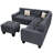 Upholstered L-Shaped Sectional Left Hand Facing-25657825