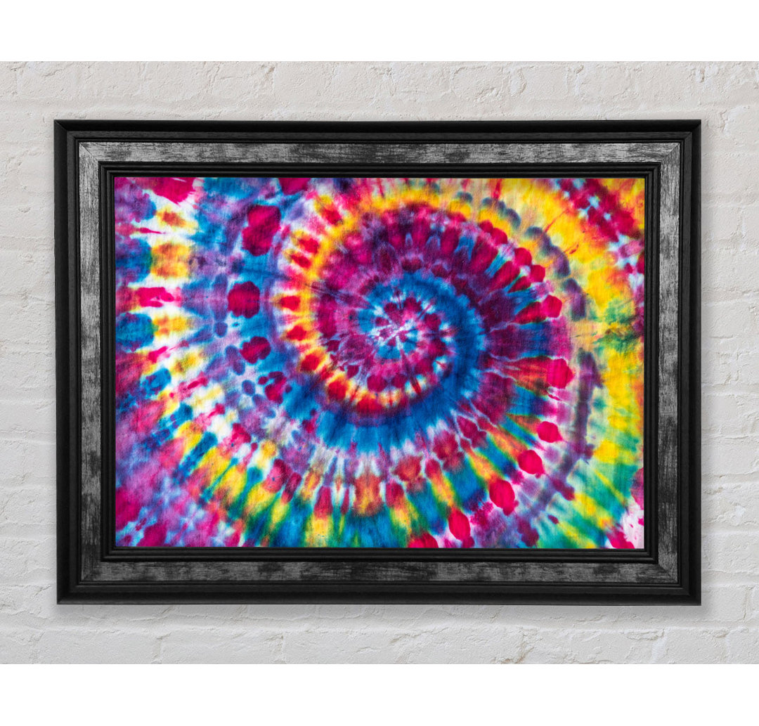 Spirale Tie Dye Gerahmter Druck