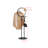 Cheska Suit Valet Stand with Circular Frame - Tie Jacket Clothes Hooks, Freestanding Clothing Organizer-1126552104