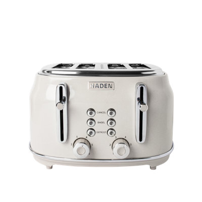 Bedford Putty Speckle 4-Slice Toaster