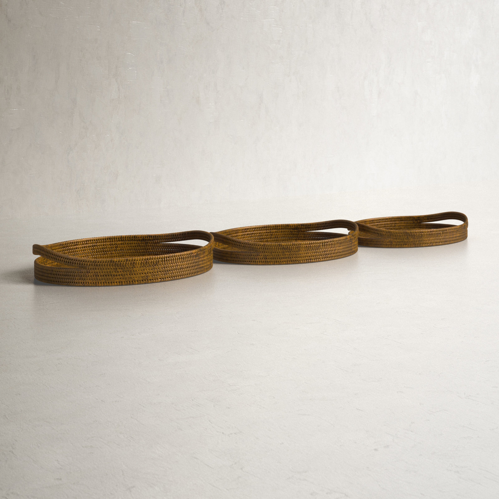 Alderfield Wicker Tray - Set of 3