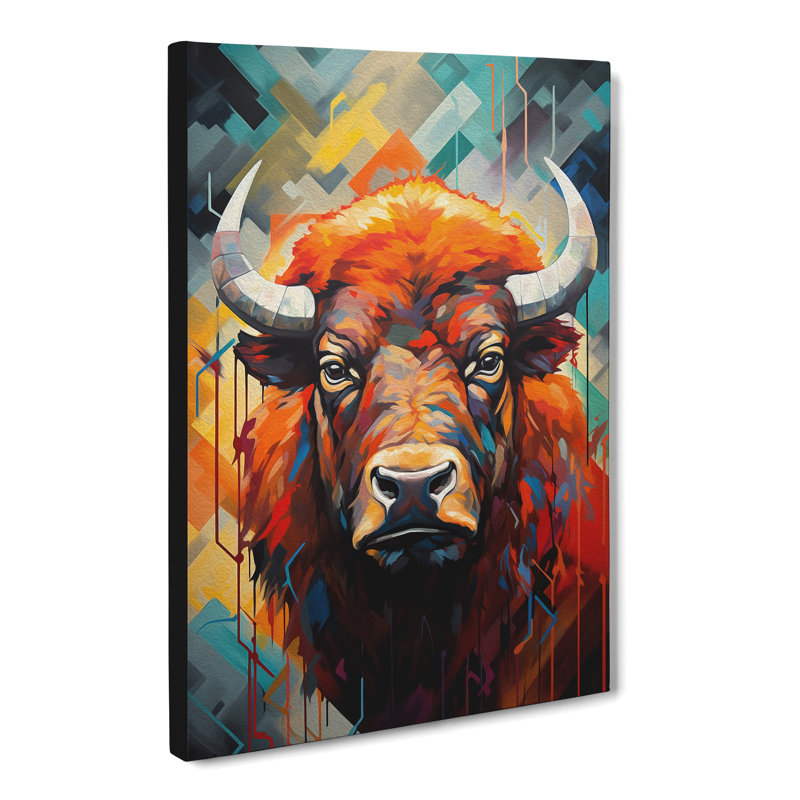 Buffalo Modern - Wrapped Canvas, 76cm H x 50cm W x 3cm D
