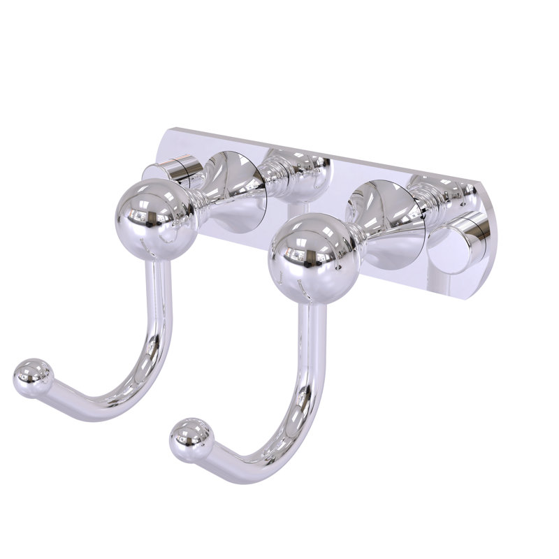Crochet de peignoir mural à 2 positions Godoy, Chrome poli