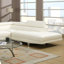 Canapé modulaire en similicuir blanc