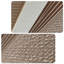 Art mural vertical en relief texturé taupe chaud pour le salon-50647540