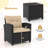 3 Pcs Patio Furniture Set With Tempered Glass Coffee Table Washable Cushions-1476673479