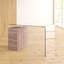 Damore Glass Solid Wood Writing Desk-38087212