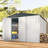 10 ft. W x 12 ft. D Metal Storage Shed-96123150