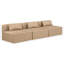Canapé modulaire en similicuir 3 pièces Ivion-94884216