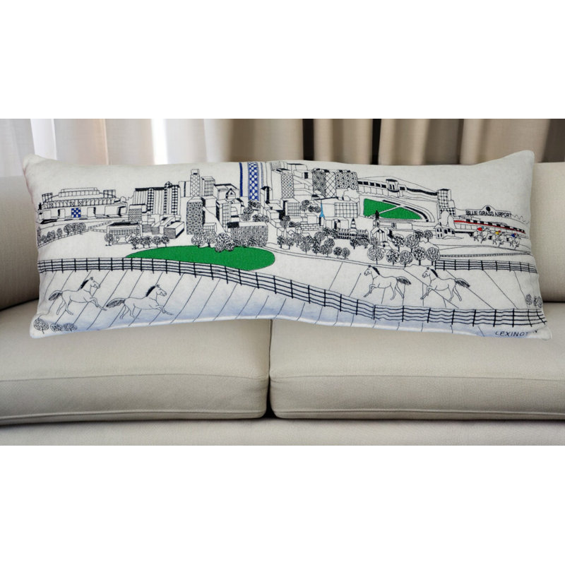 Coussin Lexington Skyline, Blanc