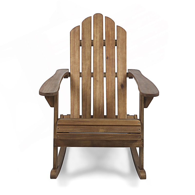 Chaise Adirondack, chaise berçante, Marron foncé