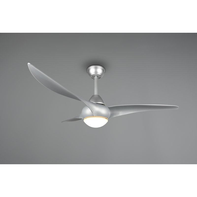 Madiun 1155cm Ceiling Fan with LED Lights, Silver